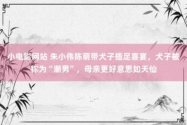 小电影网站 朱小伟陈萌带犬子插足喜宴，犬子被称为“潮男”，母亲更好意思如天仙