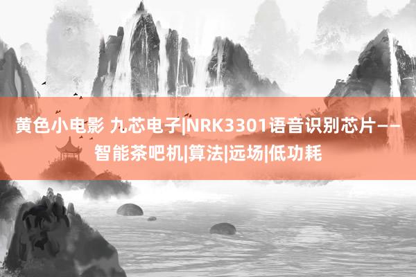 黄色小电影 九芯电子|NRK3301语音识别芯片——智能茶吧机|算法|远场|低功耗