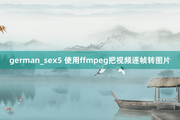 german_sex5 使用ffmpeg把视频逐帧转图片