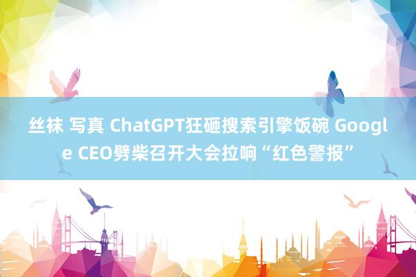 丝袜 写真 ChatGPT狂砸搜索引擎饭碗 Google CEO劈柴召开大会拉响“红色警报”